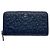 Chanel Camellia Long Wallet aus Navy-Lammleder Marineblau