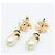 Orecchini Chanel Coco Mark in perle sintetiche Nero Bianco D'oro - vista 2