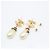 Orecchini Chanel Coco Mark in perle sintetiche Nero Bianco D'oro - vista 4