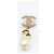 Orecchini Chanel Coco Mark in perle sintetiche Nero Bianco D'oro - vista 5