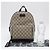 Kleiner Rucksack Gucci GG Supreme Canvas Braun - Ansicht 3