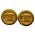 Orecchini a clip tondi Chanel Coco Mark D'oro