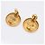 Orecchini a clip tondi Chanel Coco Mark D'oro - vista 4