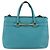 Gucci Bright Bit Wandelbare Tote aus Leder Medium Blau