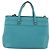 Gucci Bright Bit Wandelbare Tote aus Leder Medium Blau - Ansicht 2