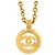 Collana Chanel Vintage Coco Mark Gripoix Metal D'oro - vista 3