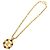 Collana Chanel Vintage Coco Mark Gripoix Metal D'oro - vista 4