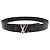 Louis Vuitton LV Initials Reversible Leather Black Belt Silvery - view 4