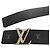 Louis Vuitton LV Initials Reversible Leather Black Belt Silvery - view 5