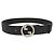 Gucci Interlocking G Canvas Gürtel Schwarz Silber - Ansicht 4