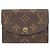 Cartera bi-fold Louis Vuitton Rosalie Monogram Castaño Fucsia Monograma