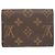 Cartera bi-fold Louis Vuitton Rosalie Monogram Castaño Fucsia Monograma - vista 3