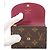 Cartera bi-fold Louis Vuitton Rosalie Monogram Castaño Fucsia Monograma - vista 5