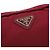 Beauty case rosso con logo Triangle Prada 1N0021 Roja - vista 6