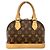 Borsa Louis Vuitton Alma BB Marrone - vista 3