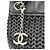 Borsa Tote Chanel in pelle di vitello martellata nera Nero - vista 8