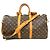 Louis Vuitton Keepall 45 Bandoulière Borsa Boston Marrone