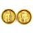 Orecchini a clip rotondi Chanel Coco Mark D'oro - vista 2