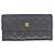 Chanel Matelassé Long Wallet in Schwarz