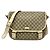 Borsa a Spalla Gucci GG Supreme Canvas Beige Crudo