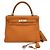 Hermès Hermes Kelly Orange Clemence con Hardware in Palladio 28 Arancione
