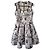 Vestido corto Elisabetta Franchi estampado ciudad Negro Blanco