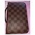 Louis Vuitton Pochette Damier Ebene Marrone - vista 2