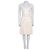 Chanel Ivory Silk Pleated Dress White