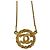 Collana in metallo dorato Chanel Vintage Coco Mark D'oro - vista 2