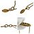 Collana in metallo dorato Chanel Vintage Coco Mark D'oro - vista 6