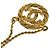 Collana in metallo dorato Chanel Vintage Coco Mark D'oro - vista 7