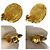 Orecchini CHANEL Vintage Round Logo Gold Plated Faux Pearl D'oro - vista 5