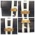Céline Celine Vintage Logo Ribbon Hardware Schultertasche Weiß Marineblau - Ansicht 5