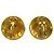 Chanel Vintage Lava Coco Mark Ohrringe vergoldet Golden - vista 2