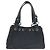 Bulgari Borsa a mano in pelle e tela nera Logomania Bvlgari Nero - vista 2