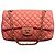Borsa Chanel Classic Flap Medium Corallo in agnello