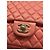 Borsa Chanel Classic Flap Medium Corallo in agnello - vista 4