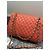 Borsa Chanel Classic Flap Medium Corallo in agnello - vista 7