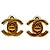 Pendientes CHANEL Coco Mark Turnlock GP - Oro para mujer Dorado