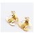 Pendientes CHANEL Coco Mark Turnlock GP - Oro para mujer Dorado - vista 4