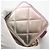 CHANEL Matelassé Punk Cube Chain Mini Shoulder Bag Argento Rosa - vista 3