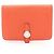 Hermès Dogon Compact Bi-fold Wallet Capucines Orange