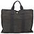 Hermès Borsa HERMES Her LineMM in tela Grigio Argento Auth 190781 Marrone - vista 3