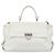 Borsa Salvatore Ferragamo Gancini in pelle 2way Oro Bianco Auth ka5027 - vista 2