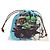 LOEWE Ghibli Kooperation Howl's Moving Castle Pouch Canvas Blau Auth 190232SM - Ansicht 13