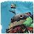 LOEWE Ghibli Kooperation Howl's Moving Castle Pouch Canvas Blau Auth 190232SM - Ansicht 19