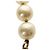 Collana CHANEL Metallo Perla Oro Bianco CC Auth bs35757V D'oro - vista 17