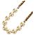 Collana CHANEL Metallo Perla Oro Bianco CC Auth bs35757V D'oro - vista 3