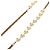 Collana CHANEL Metallo Perla Oro Bianco CC Auth bs35757V D'oro - vista 7