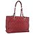 CHANEL Matelasse Chain Shoulder Bag Caviar Skin Red Silver CC Auth ka5052A Argento Rosso